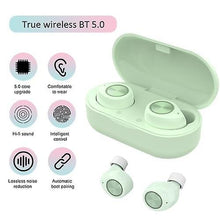 Load image into Gallery viewer, Cool Headphones Headsets TWS-TW60 Sports Earphones Stereo Wire-less BT5.0 Earbuds earphone Green
