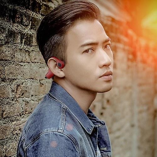 Cool Headphones Headsets H10 Bone Conduction Headset earphone red