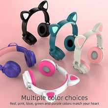 Load image into Gallery viewer, Cool Headphones Headsets ZW-028 Glowing Cat Wireless Bluetooth Headset earphone
