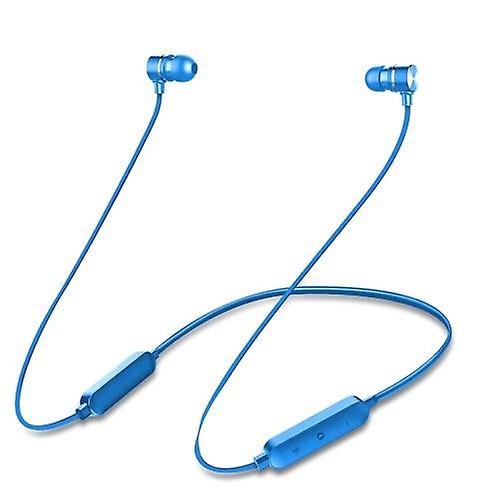 Headphones Headsets H8 Wire-less BT Music Earphones Neck Hung Sports Headphones earphone Blue