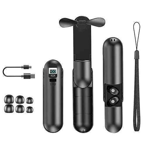 Headphones Headsets F7 BT5.0 Earphone True Wirelessly Stereo Headset Sport In-ear Mini Fan earphone black