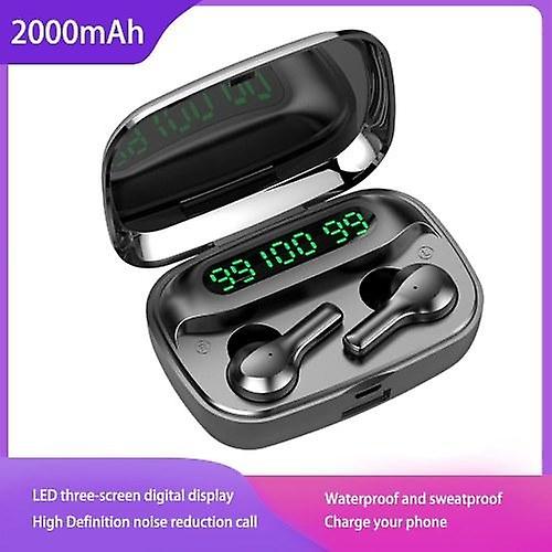 Headphones Headsets Mic Sports Waterproof Headphones Black