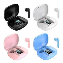 Load image into Gallery viewer, Headphones Headsets JS36 TWS BT5.0 Wireless Earphones HiFi Stero Sound Half-In-Ear Earbuds pink
