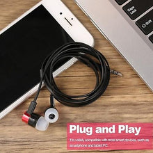 Load image into Gallery viewer, Cool Headphones Headsets Universal 3.5mm Wired In-Ear Headphone earphone Black with Red
