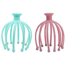 Lade das Bild in den Galerie-Viewer, 13*13*16cm pink 12-claw head massager Octopus rotating ball relaxing massager Meridian head massager AZ14110
