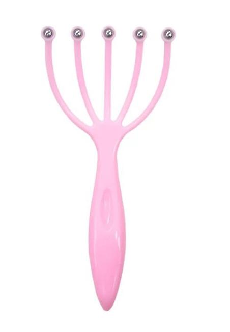 2Pcs 19*8.5cm pink Decompression artifact head massage claw home head massager relax the scalp and relieve fatigue AZ13875
