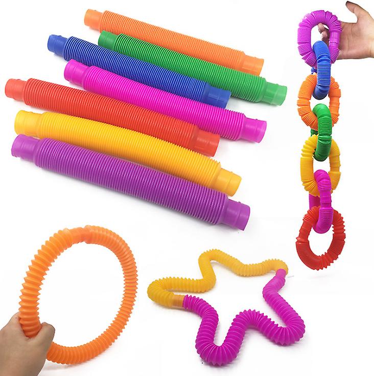 2Pcs Colorful combination telescopic hose children adult vent decompression toy 4pcs AZ12173
