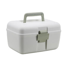 Lade das Bild in den Galerie-Viewer, 24.5x18.5x14.5cm green Multifunctional medicine cabinet household portable portable medicine double-layer storage box AZ15335
