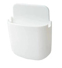 Load image into Gallery viewer, 2Pcs 9*3.5*11.5cm white Wall-mounted storage box mobile phone charging storage rack mobile phone remote control storage box AZ22182
