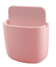 Load image into Gallery viewer, 2Pcs 9*3.5*11.5cm pink Wall-mounted storage box mobile phone charging storage rack mobile phone remote control storage box AZ22180
