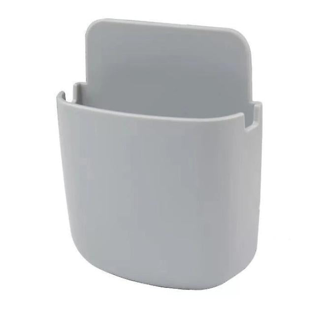 2Pcs 9*3.5*11.5cm grey Wall-mounted storage box mobile phone charging storage rack mobile phone remote control storage box AZ22179