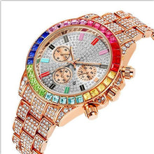 Load image into Gallery viewer, Gold Watches unique calendar watch clock steel quartz watches
