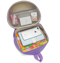 Load image into Gallery viewer, 28*12*23cm blue Anti-lost eggshell backpack with traction rope children&#39;s cartoon school bag travel bag AZ19154
