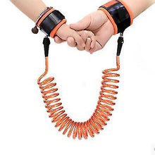 Load image into Gallery viewer, 2Pcs 1.5m orange Children&#39;s anti-lost belt traction rope Anti-lost bracelet traction rope AZ19505
