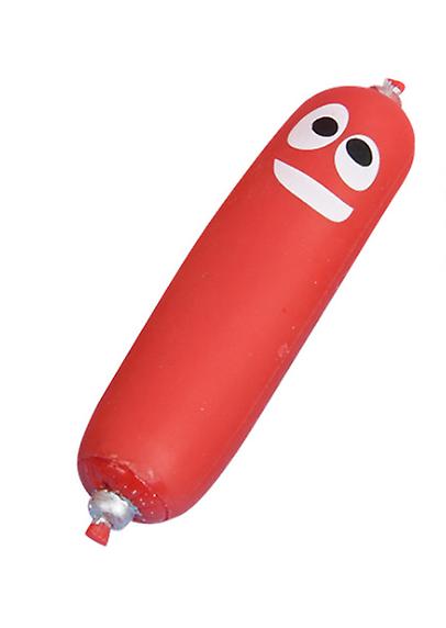 2Pcs red TPR sand-filled simulation hot dog, stretchable Squeeze decompression vent toy AZ12489