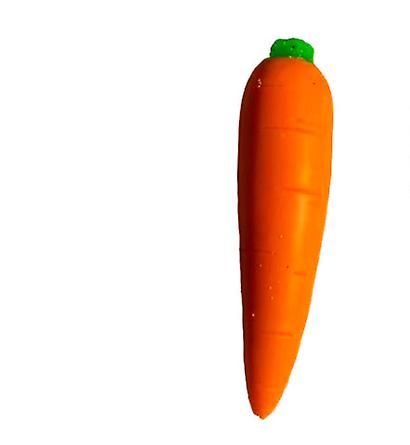 2Pcs carrot TPR sand-filled simulation fruit, stretchable Squeeze decompression vent toy AZ12176