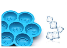 Load image into Gallery viewer, 2PC Silicone Mold 7-Hole Silicone Ice Tray Creative Ice Cubes Mold round Ice Maker
