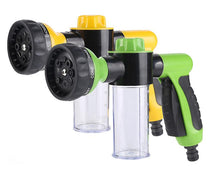 Lade das Bild in den Galerie-Viewer, 24*15*6.5cm green Garden hose accessories foam car wash water gun with water tank high pressure water gun AZ22876
