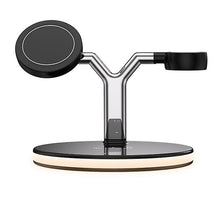 Lade das Bild in den Galerie-Viewer, black 15W 3 in 1 magnetic wireless charger, Apple mobile phone charger, headset, iwatch charger AZ21962
