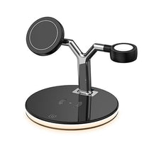 Lade das Bild in den Galerie-Viewer, black 15W 3 in 1 magnetic wireless charger, Apple mobile phone charger, headset, iwatch charger AZ21962
