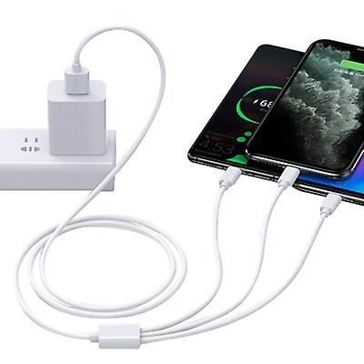 1m PVC one with three data cables, three-in-one fast charge, support three mobile phones at the same time AZ12595