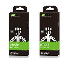 Load image into Gallery viewer, 1m PVC one with three data cables, three-in-one fast charge, support three mobile phones at the same time AZ12595
