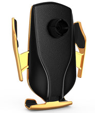 Load image into Gallery viewer, 15W gold 15W/10W car wireless charger, air outlet clip type phone holder AZ13143
