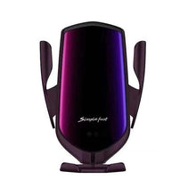 Load image into Gallery viewer, 10W black 15W/10W car wireless charger, air outlet clip type phone holder AZ13134
