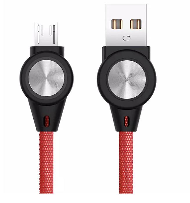 2Pcs For Lightling red Universal 3A phone fast charging data cable AZ11626