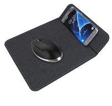 Load image into Gallery viewer, 10W Ultra-thin wireless charging mouse pad, 5W10W foldable cloth pattern mobile phone holder AZ13257
