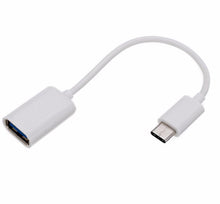 Load image into Gallery viewer, 2Pcs white USB 3.1 Type C Male to USB A Female OTG Host Adapter Cable AZ13852
