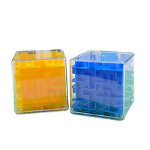 Lade das Bild in den Galerie-Viewer, 2Pcs green 3D Maze Rolling Ball Magic Cube , Transparent Six Sided Puzzle Toy AZ1415
