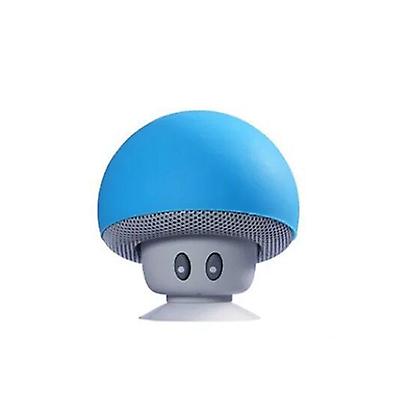 2Pcs blue Cartoon Mushroom Head wireless Bluetooth Speaker AZ1407