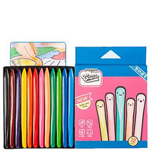 Load image into Gallery viewer, 12 colors children&#39;s triangle crayons student color drawing crayons set safe and non-toxic AZ11591
