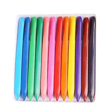 Load image into Gallery viewer, 12 colors children&#39;s triangle crayons student color drawing crayons set safe and non-toxic AZ11591
