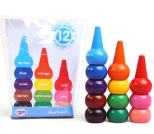 Load image into Gallery viewer, 12 colors 3d finger crayons for children non-toxic painting color crayons set AZ20279
