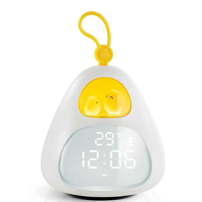 116x109x135mm Bird's Nest Clock Light Student Cartoon Children Sleeping Charging Smart Wake-up Bedside