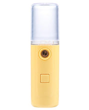 Lade das Bild in den Galerie-Viewer, 2Pcs yellow USB rechargeable nano water replenishment instrument, negative ion aromatherapy humidifier AZ21035
