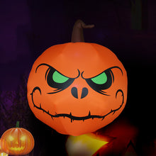 Lade das Bild in den Galerie-Viewer, 1.2 M Halloween Decoration Green Eye Pumpkin Inflation Model with LED
