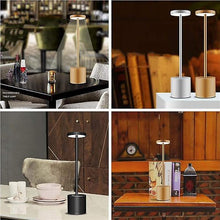 Load image into Gallery viewer, Night lights ambient lighting cordless led table lamp portable usb rechargeable silver

