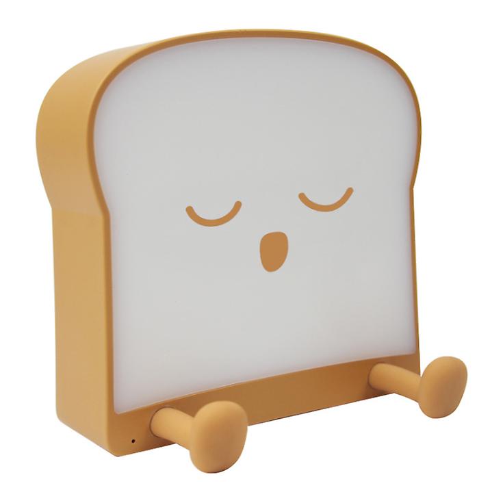 2# Toast Bread Night Light USB Rechargeable Timer Light Single and Double Side Luminous Bedside Light AZ12910