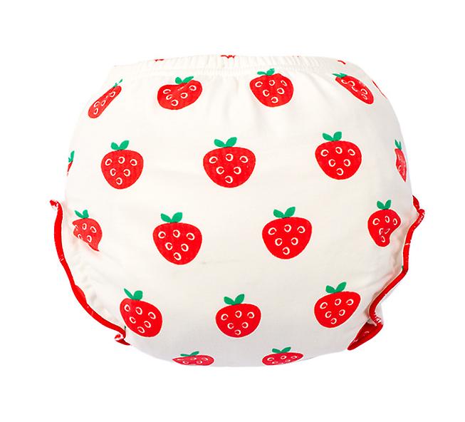 2Pcs Strawberry 100CM for 14-16KG Cotton Panties, Newborn Baby Fashion Washable diaper pants, baby training pants AZ20671
