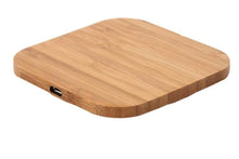 Load image into Gallery viewer, 10W Square 10W Portable Wireless Charger, Slim Wood Charging Pad AZ10038
