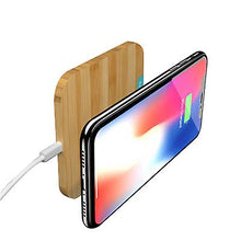 Load image into Gallery viewer, 10W Prismatic 10W Portable Wireless Charger, Slim Wood Charging Pad AZ10047
