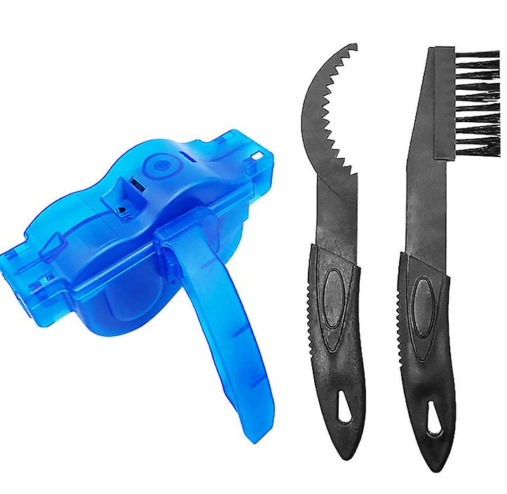 3pcs/set Bicycle chain cleaner, bicycle accessories cleaning and maintenance tools AZ12474