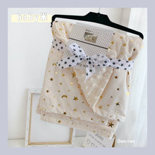 Load image into Gallery viewer, Starry Sky Bronzing and Silver Plating Soothing Blanket Cover Blanket Stroller Blanket Bubble Velvet Blanket
