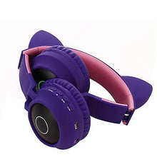 Lade das Bild in den Galerie-Viewer, pink Luminous head-mounted bluetooth headset, cat ear wireless Foldable bluetooth headset AZ19364
