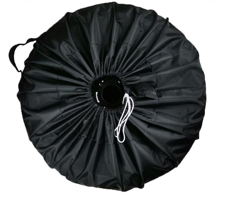 2 pcs L 80*47cm Oxford cloth waterproof car spare tire cover, all black dustproof tire protection cover AZ18247