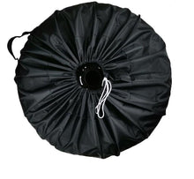 Load image into Gallery viewer, 1 pcs S 65*37cm Oxford cloth waterproof car spare tire cover, all black dustproof tire protection cover AZ18240
