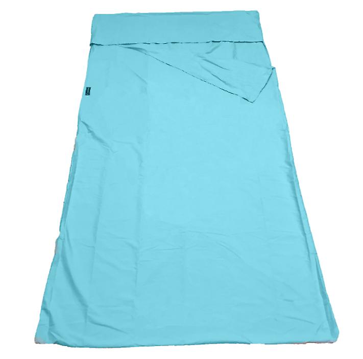 115*210cm light blue Household anti dirty sleeping bag, portable liner, ultra-light hotel travel sleeping bag AZ21673